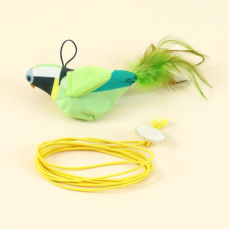 

Игрушка для кошки дразнилка для кошки электрическая имитация зовущей птицы плюшевая кошачья мята кошачьи принадлежности сменная головка зелёный