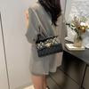 Schicke Vintage-Kette Kleine quadratische Tasche Trendig Sommer 2024 Schulter Crossbody