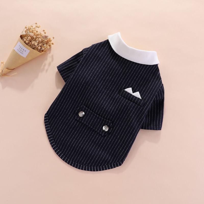 Gentleman Dog Clothes Wedding Suit Formal Shirt For Small Dogs Bowtie Tuxedo Pet Outfit Halloween Christmas Costume For Cats