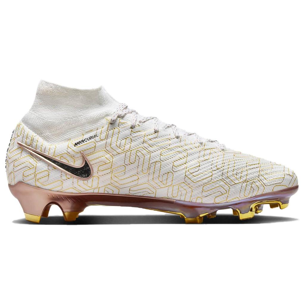Nike Zoom Mercurial Superfly 9 Elite FG United Golden Pack Pánské kopačky Bílá Metalická zlatá Černá HJ0707-100