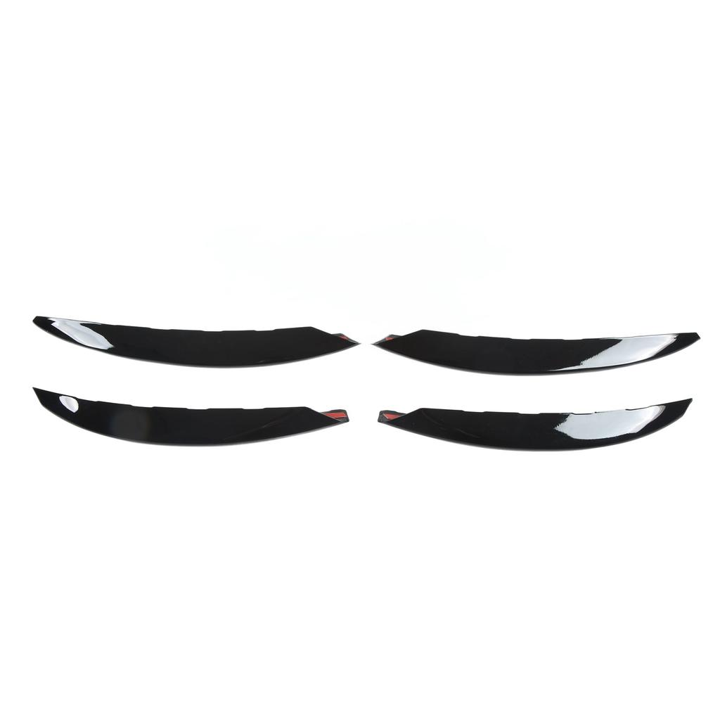 4 Pcs Front Fog Light Grille Trim Eyelid Eyebrow Wind Knife Strip Replacement for  ‑  C‑Class W206  06