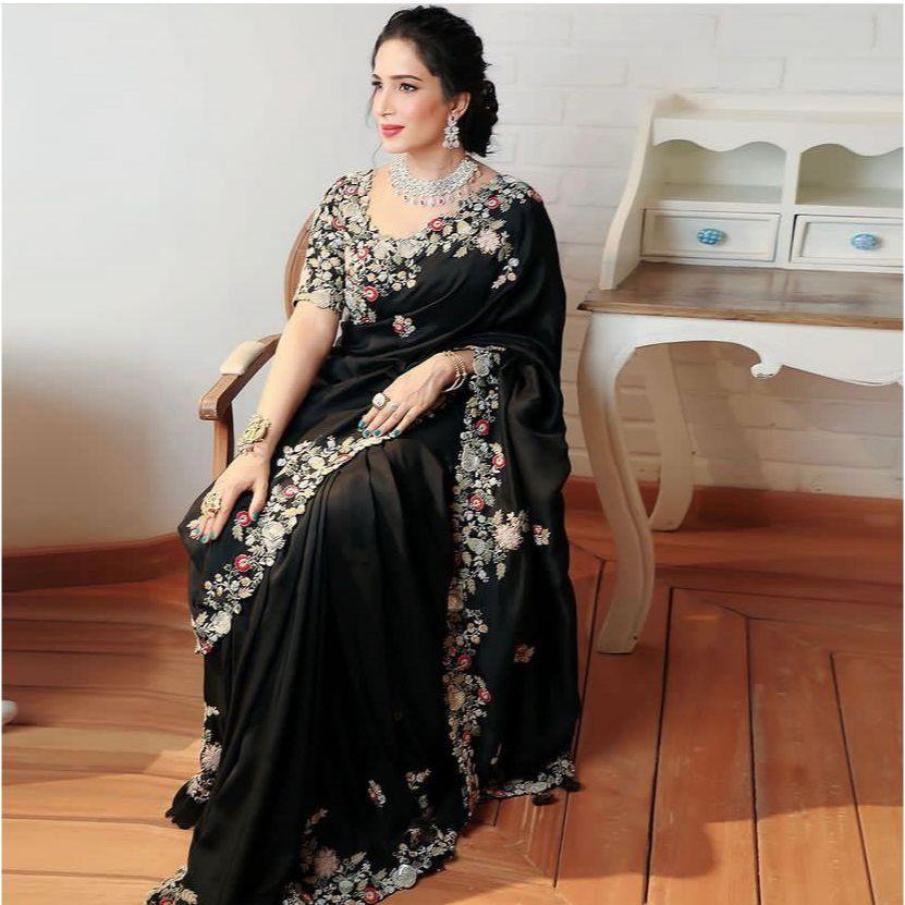 Timeless Grace Georgette Designer Saree  |Party Wear Soft Georgette Saree – soft, flowy & perfectly elegant for every special moment |