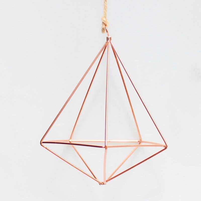 Bracket Hanging Geometric Shape Decoration Wall Flower Home Outdoor Plant Art Basket Rack Design Garden Holder