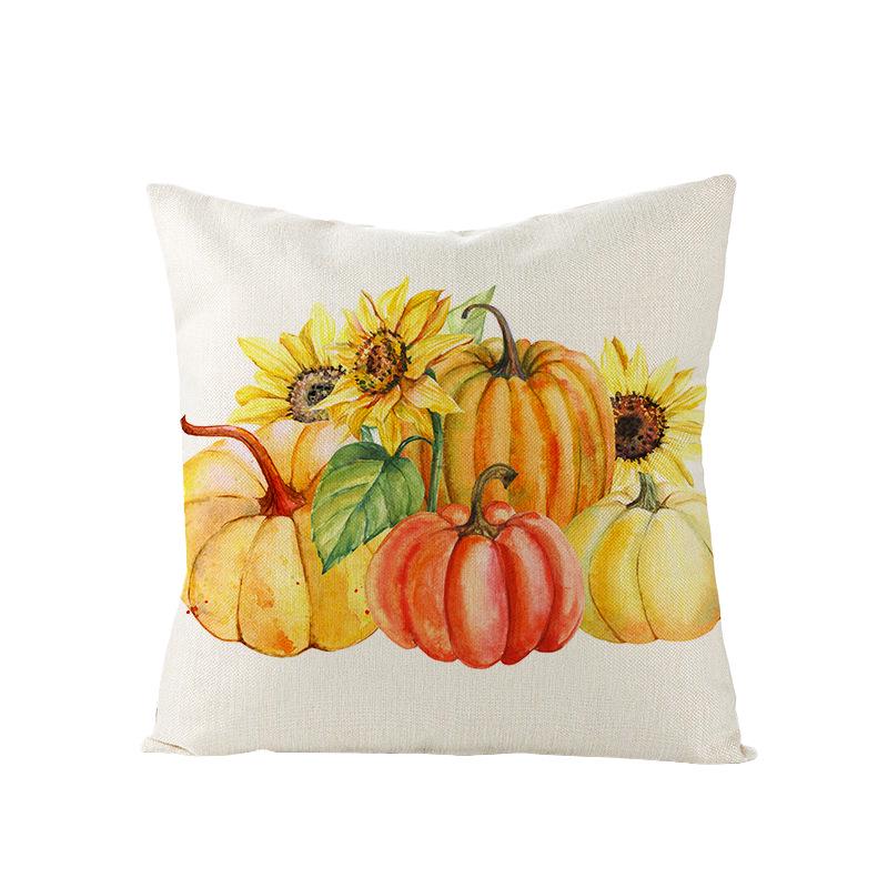 Neue Halloween Polyester Kissenbezug Zuhause Zuhause Schlafzimmer Sofa Kissen Lendenkissenbezug