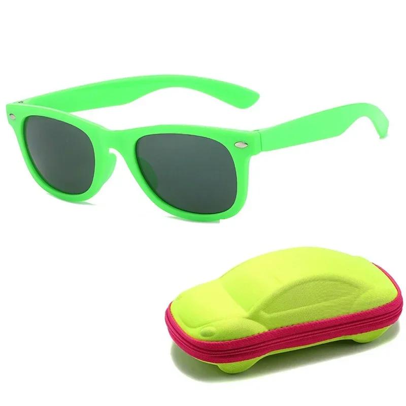Fashionable And Trendy Children'S Cute Sunglasses Retro Candy Color Outdoor Sun Protection Eyeglasses With Glasses Box Uv400