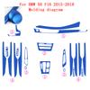 Car-Styling Carbon Fiber Car Interior Center Console Color Change Molding Sticker Decals For BMW X6 F16 2015-2018