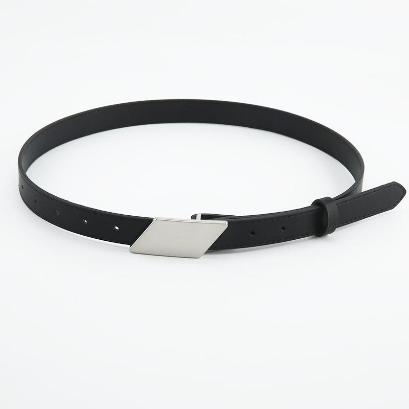 

And Belt Versatile Slimming With Metal Buckle Belt Paired With Jeans And Dress