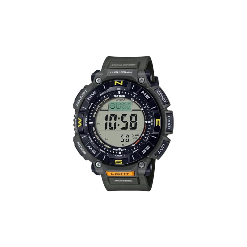 Casio Pro Trek Climber Line Solar Watch, Made with Biomass Plastic, PRG-340-3JF, Men's Khaki, Authentic Japanese Product