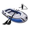 Inflatable Kayak and Hovercraft: Durable Rubber Boat for 2-4 People, Ideal for Fishing and Recreation.