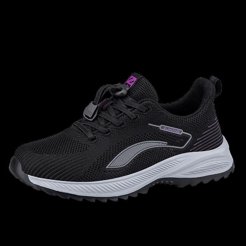Damenschuhe für ältere Menschen Frühling und Herbst neu Mittelalte Mütter Sport Freizeit Rutschfeste Weichsohlen Reise Wanderschuhe Herren Leicht