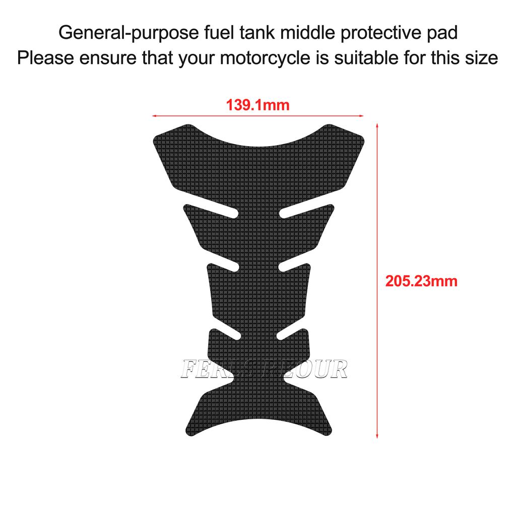 For YAMAHA MT-09 2021-2023 Rubber Motorcycle Tank Protector Anti Scratch Fuel Tank Pad Anti Slip Traction Grip Pad Decal
