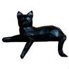 Statua di Gatto Statuetta Animale Ornamento Scultura in Resina Artigianato E Dettagliata per Camera da Letto Soggiorno