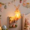 Stecker-Osterhase Nachtlicht Herz Wandsteckdose LED Lampe Feier Party Haus Wohnzimmer Schlafzimmer Dekoration Licht
