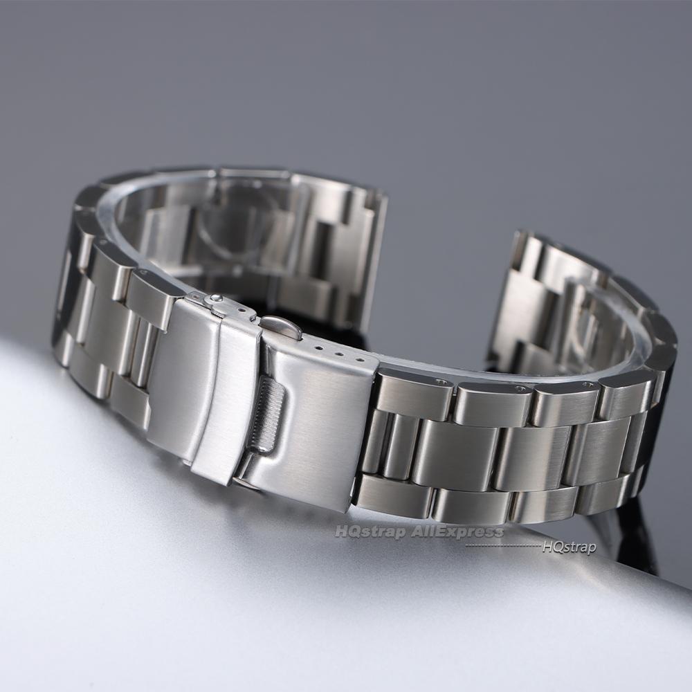Stainless Steel Watch Strap 18mm 20mm 22mm 24mm 26mm for Seiko SKX007/009 for Rolex Universal Bracelet Quick Release Wrist Band