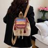 Retro Fringe National Style Backpack Bag Female Fashion Personality Commuting Leisure Senior Sense Travel Backpack
