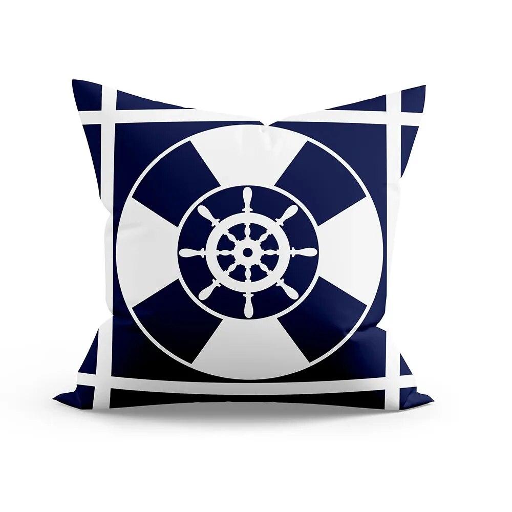 Nautical Theme Series Printed Pillowcases Home Decoration Living Room Sofa Cushion Cover Bedroom Room Dormitory Decoration