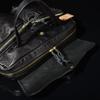 8B Original All Black Genuine Cowhide Leather 2-Way Business Bag, Briefcase, Shoulder Bag, Men's, Black B05