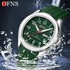 OFNS Fashion Herrenuhr 50M Wasserdicht Luxuriös Leuchtend Datum Woche Multifunktion Business Quarz Armbanduhr