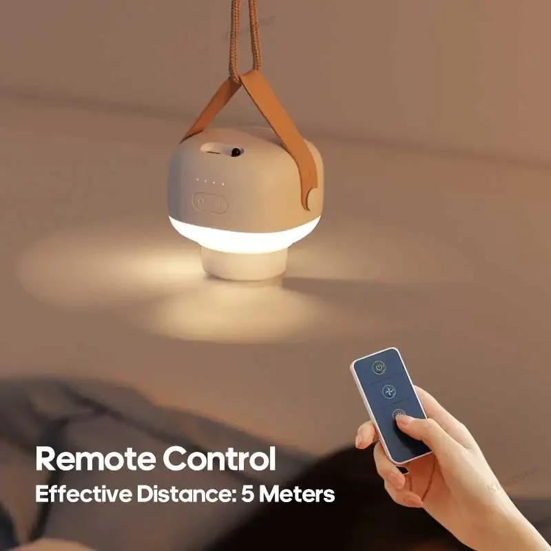 Outdoor Camping Fan, Tent Roof Fan, Multifunctional Circulating Fan Air Cooler LED Lights Lighting Remote Control