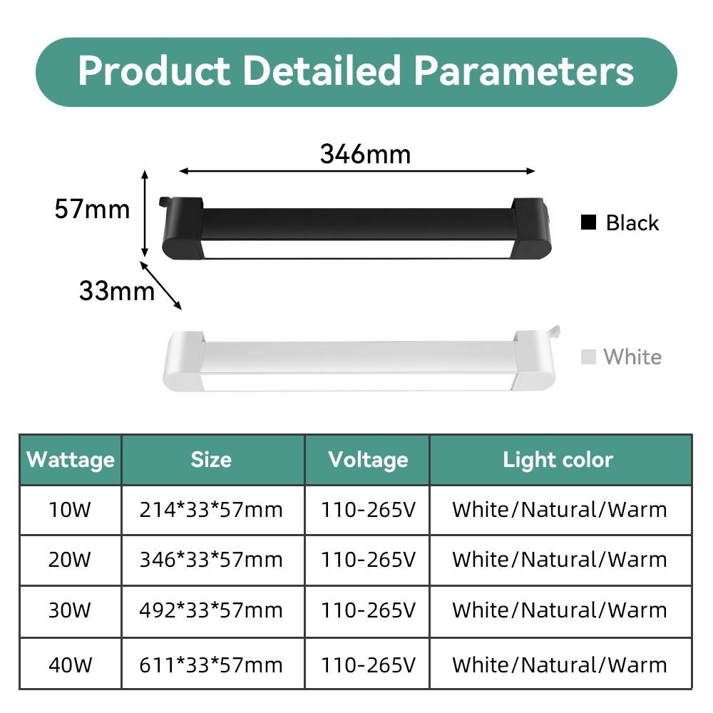 LED Track Light Aluminum Linear Track Ceiling Lamp COB Rail Spotlight Living Room Bedroom Decor Lighting Fixture