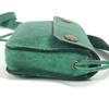 HERMES vintage logo Pochette bag mini bag Shoulder Bag Leather Green