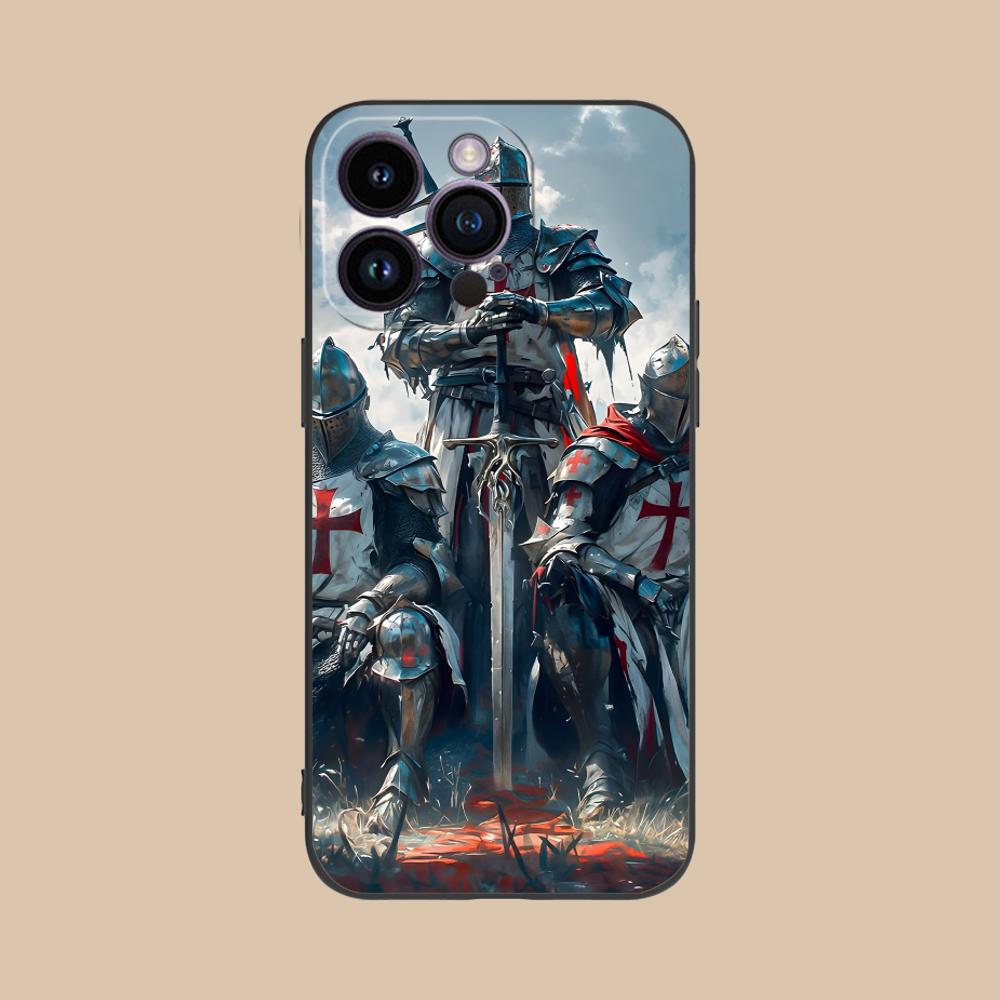 

Templar Knights Mobile Phone Case for iPhone 17 16 15 14 13 12 11 X XR XS 8 7 Air Pro Max Plus Mini Colorful Cover Luxury Pretty iPhone 7 Plus
