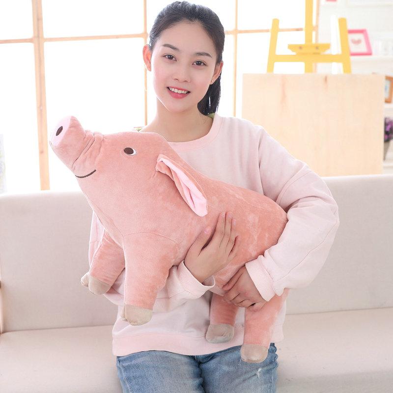 25-60cm Giant Size Cute Pig Plush Toy Stuffed Soft Animal Simulation Pig Doll Gift Toy Gift