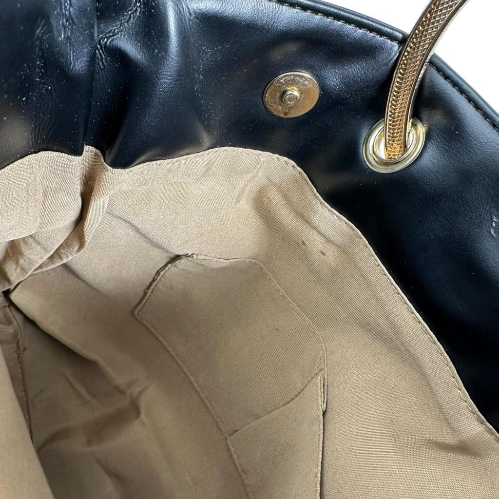 2WAY Shoulder Bag leather black Women Used