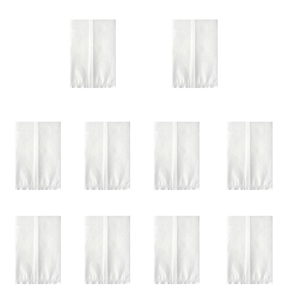 

White Sandblasted Cotton Jewelry Storage Bags Gift Packaging Bags for Card Earring Necklace Flat mouth