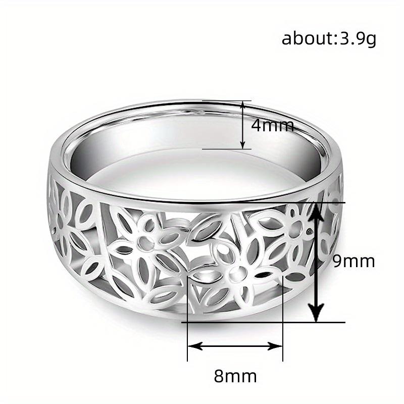 1pc Flower Ring, A Retro Personalized Petal Ring with A Hollowed-out Design