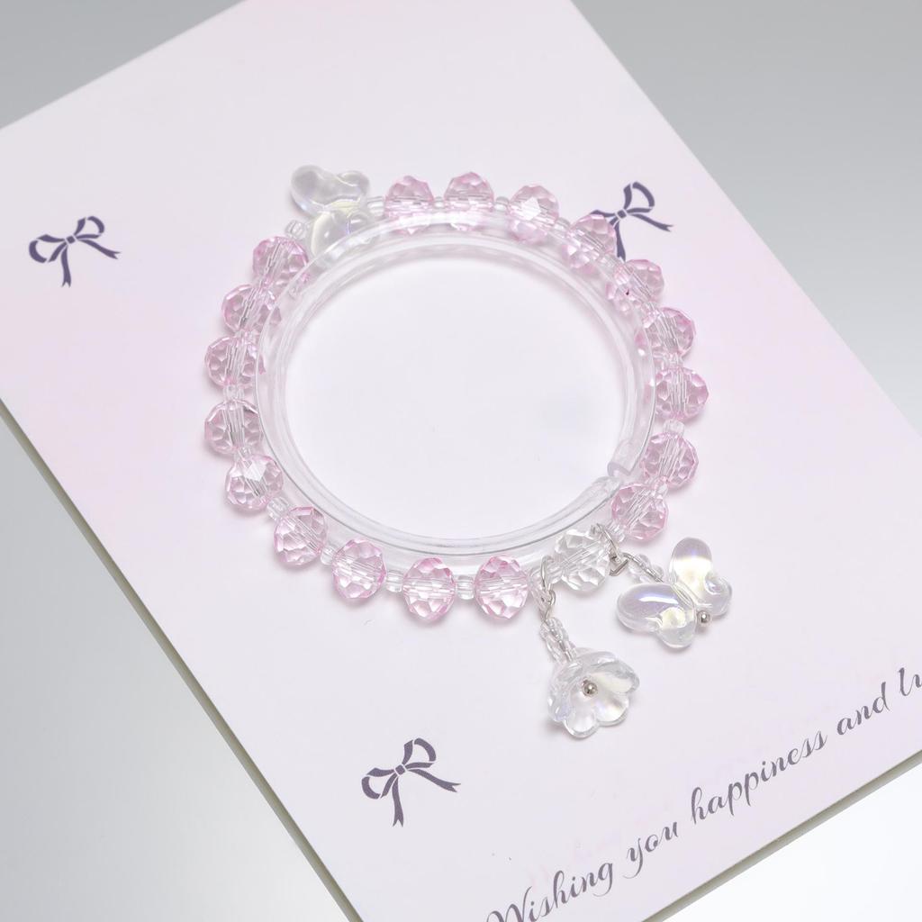 Mori Style Starry Sky Crystal Butterfly Bracelet - Elegant, Versatile Fairy Design for Women and Best Friends
