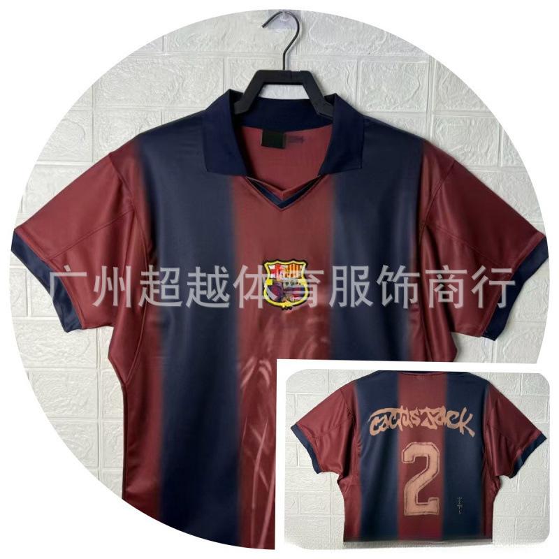 AC Barcelona retro jersey Inter Flamenco Corinthians Aston Villa Marseille football jersey S
