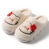 Stepping on shit cartoon embroidered wool slippers autumn and winter home indoor warm piled thick-bottomed cotton slippers