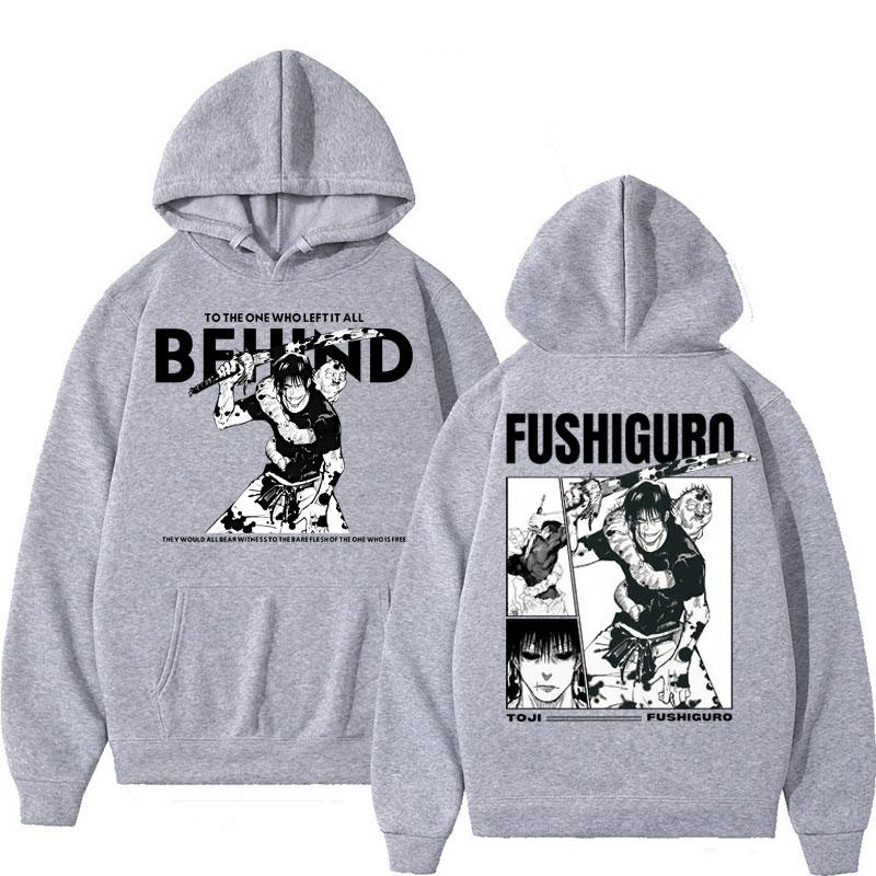 Anime Jujutsu Kaisen Fushiguro Toji Retro Mikiny Pánské Harajuku Vintage Manga Dlouhý Rukáv Fleece Volné Módní Ležérní Tepláková souprava