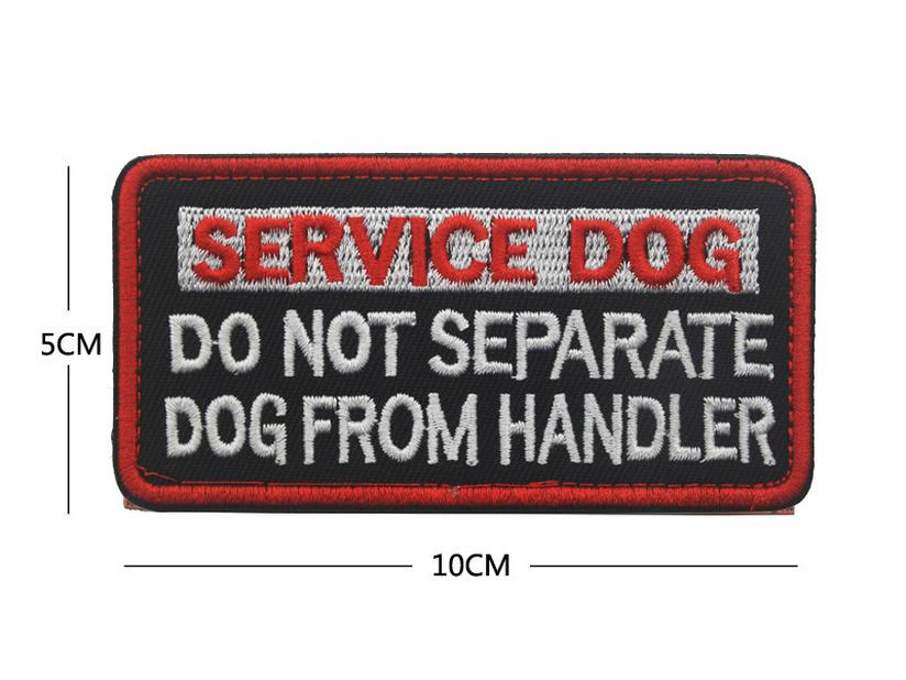 Individuelles Hundegeschirr Klettverschluss-Patch: Servicehund Abzeichen & Trainings Moral Abzeichen