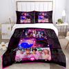 Custom Textile Kpop Demon Hunters Bedding 3 Piece Set HD Print Duvet Cover Pillowcases for Teens Adult Bedroom Decoration