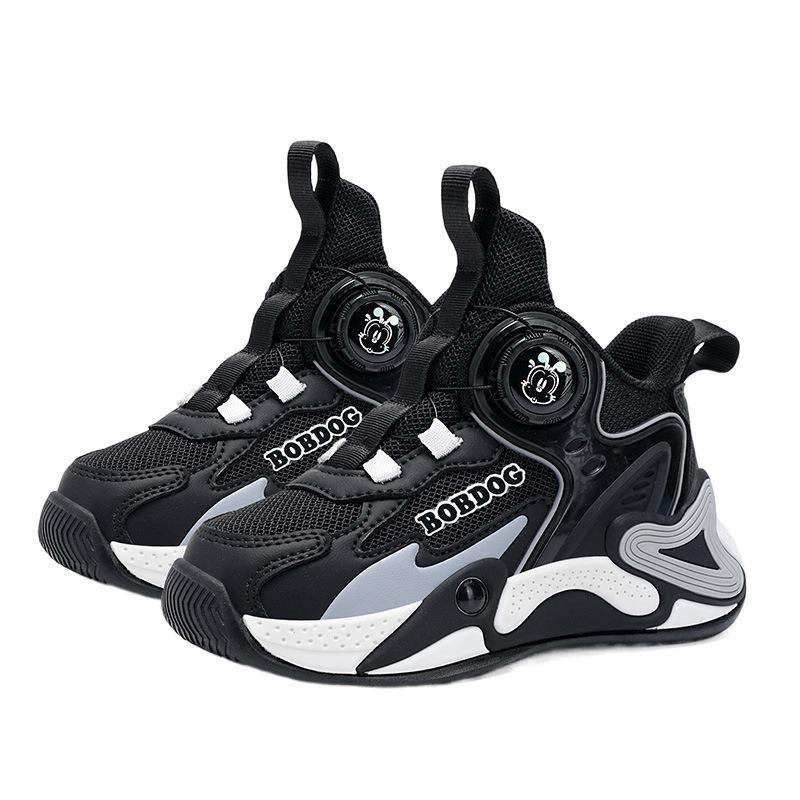 Babu Bean Boys Shoes 2025 Spring and Autumn New Mesh Breathable Mesh Shoes Boys Middle and Older Children's Sports Shoes