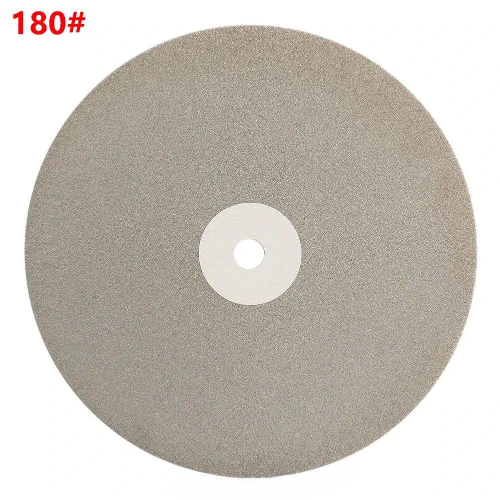 8Inch 111mm emery Coated Lapping Disc Grit 61-1111 1/1in Hole Flat Lap Wheel Abrasive Grinding Disc For Gemstone Jewelry Rock