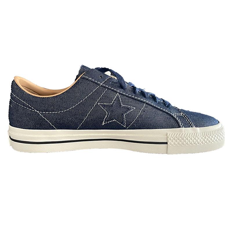 Converse One Star Pro Vintage Casual Low-Top Board Shoes Unisex Denim Blue
