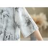 DIMANAF 2025 Summer Women Plus Size Dress Loose Floral Dress Chiffon Elegant Basic Vintage Casual Maxi Dress