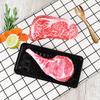 Dog Interactive Toy Squeak Toy Durable Stuffed Chew Toy for Small To Medium Dogs Realistic Steak Food Shape Design