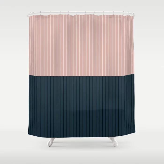 Simple Colorful Lines Modern Fashion Pattern Shower Curtain Home Decoration Creative Personalized Shower Curtains