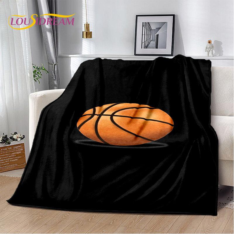 Basketball Art Cartoon Soft Plush Blanket,Flannel Blanket Throw Blanket for Living Room Bedroom Bed Sofa Picnic Cover Bettdecke