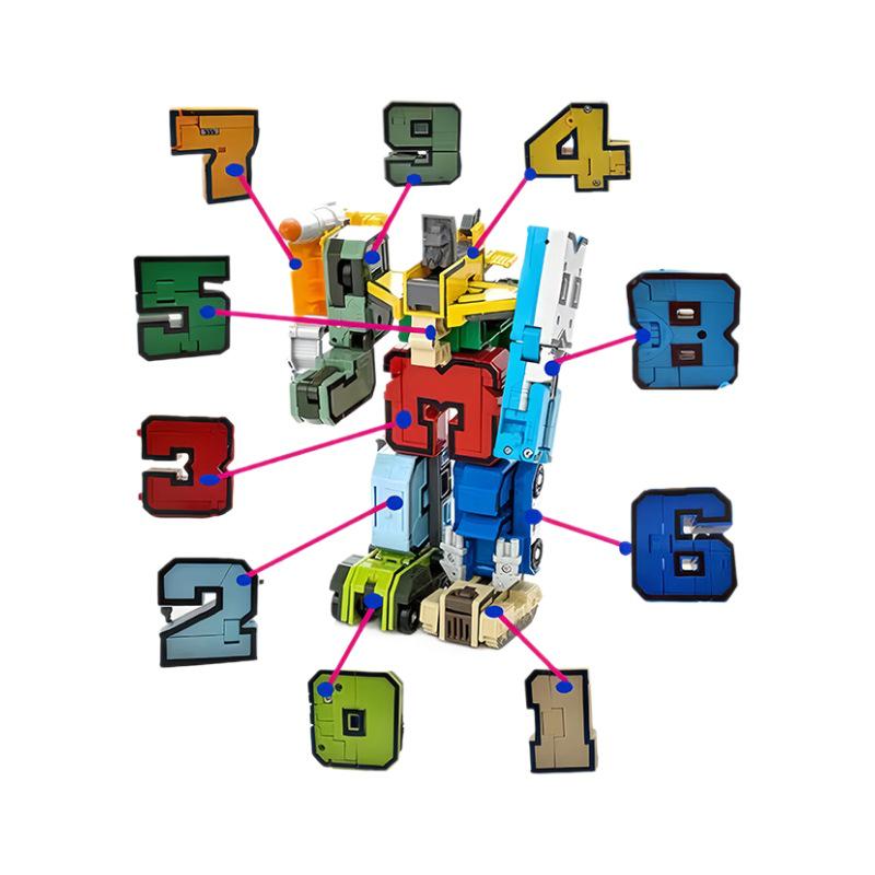 Children's Educational Robot Building Blocks: Transforming Digital Autobot Letters
