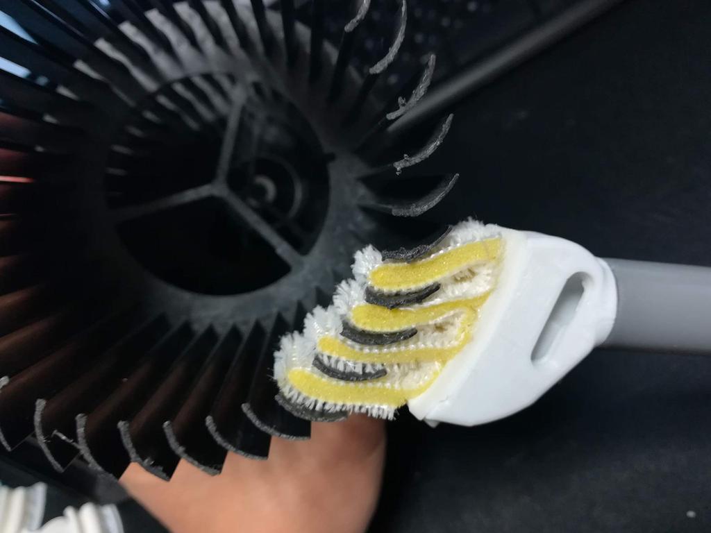 Air Conditioner Mold Removal Brush Air Conditioner Fan Cleaning with 1 Spare Brush Cartridge (G-type Model, Brush)