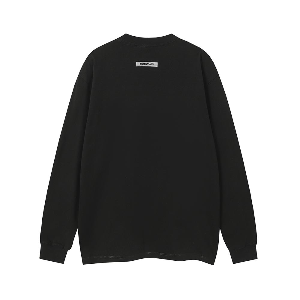 F101 Fear Of God Essentials Letter Print Oversized T-shirt Crewneck Sweatshirt - Unisex Streetwear Pullover