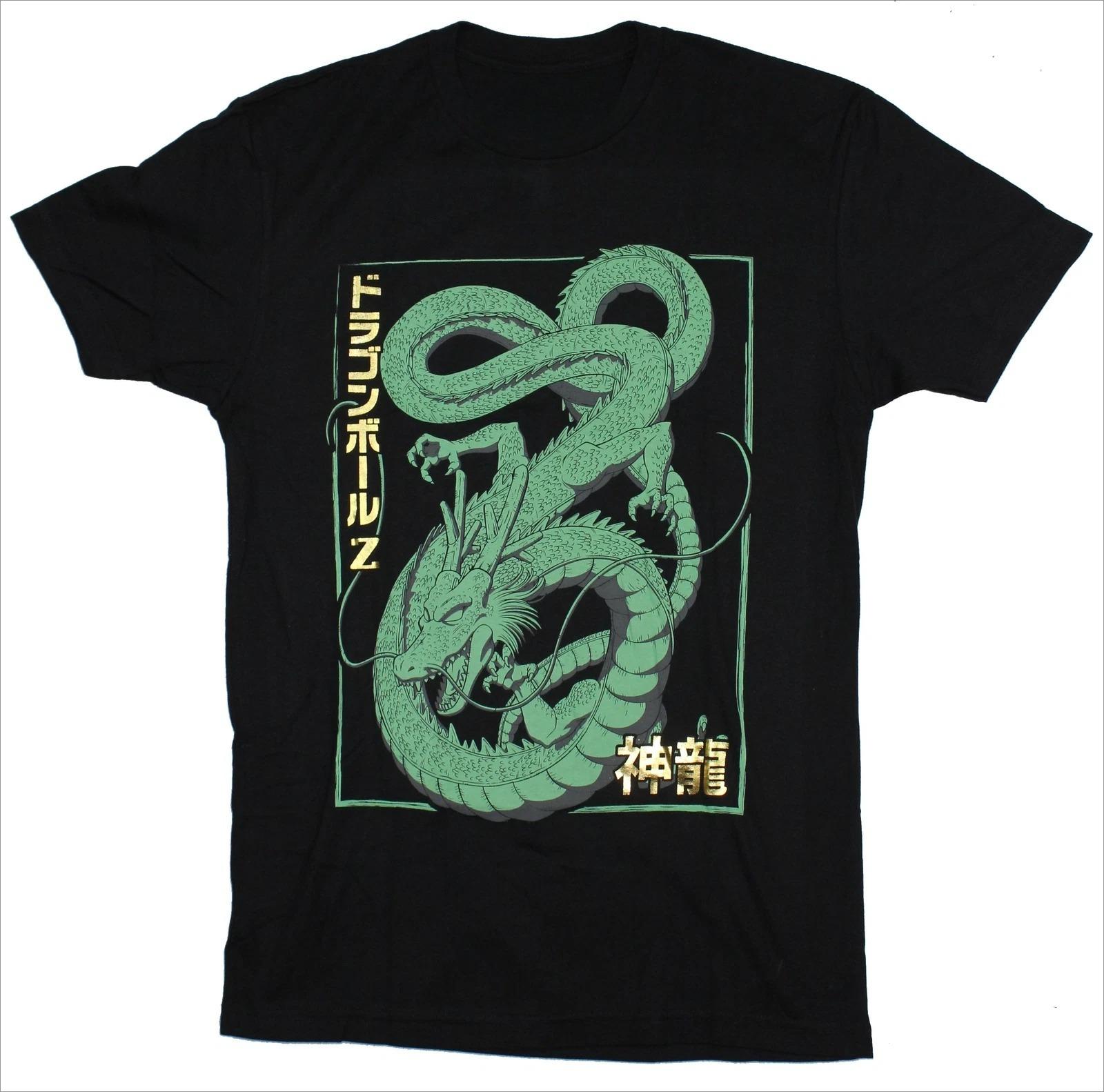 Dragon Ball Z TShirt Men Shenron Dragon Japanese Anime Graphic Short Sleeve Oversized Streetwear Loose Fit Anime Fan Tee M