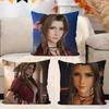 A-Aerith Gainsborough Stitch Lucky Dragon Pillow Cover Sofa Cushion Cover Home Room Decoration Children Gift