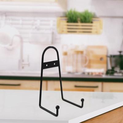 Pack Of 5 Large Black Metal Display Stand for Plates and Artwork Wall Mount Easel Decorative Scroll Rack Hanger D57B