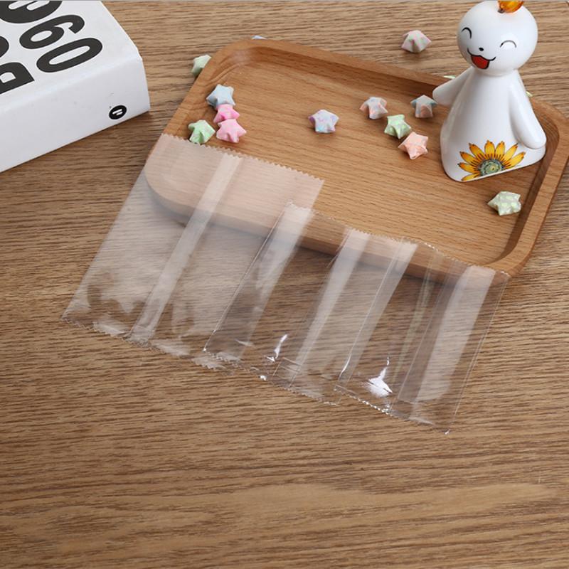 100Pcs Thicken Transparent Plastic Machine Seal Bags Clear Food Biscuit DIY Baking Cake Bag Decoration Gift Cookie Packing